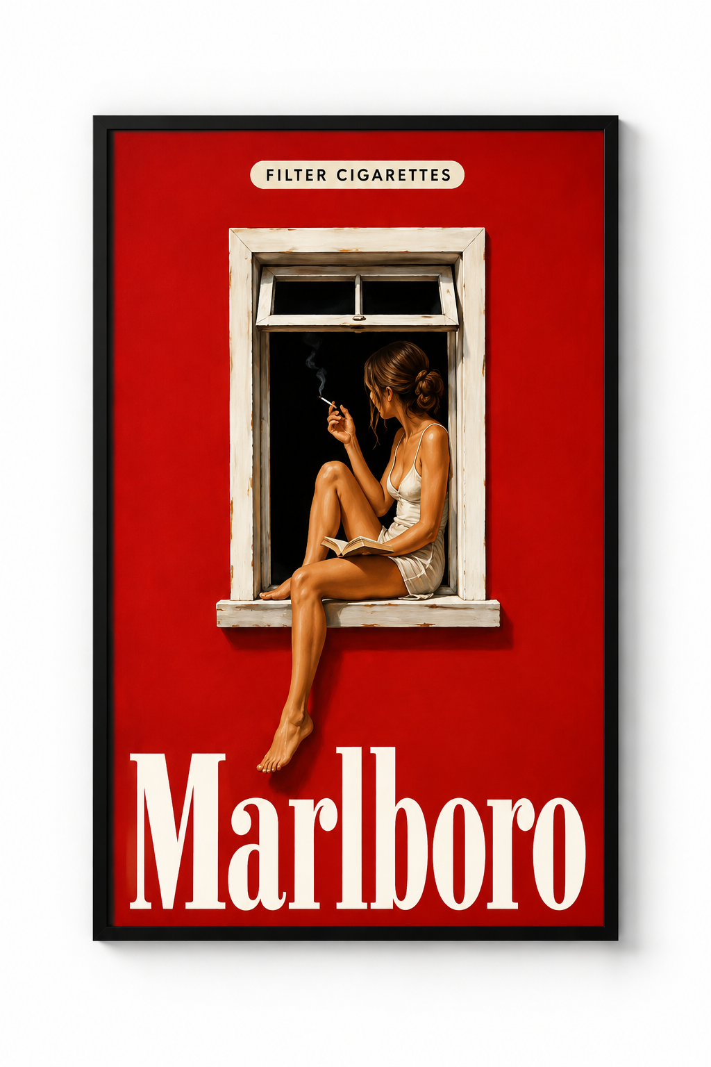 Tableaux Marlboro Vintage – 40 × 60 cm — À la fenêtre